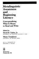 Tapa de Metalinguistic Awareness and Beginning Literacy