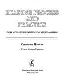 Tapa de Reading process and practice