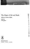 Tapa de The origin of life and death