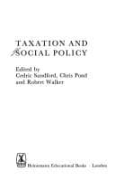 Tapa de Taxation and social policy