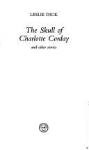 Tapa de The Skull Of Charlotte Corday And Other Stories