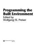 Tapa de Programming the built environment
