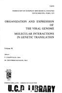 Tapa de Organization and expression of the viral genome ; Molecular interactions in genetic translation