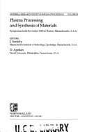 Tapa de Plasma processing and synthesis of materials