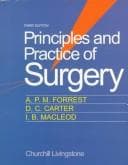 Tapa de Principles and practice of surgery