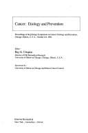 Tapa de Cancer Etiology & Preventn: