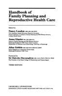 Tapa de Hndbk Family Plan'g/Reprod Hlth Cr