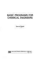 Tapa de Basic Programs For Chemical Engineers