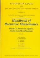 Tapa de Handbook of recursive mathematics