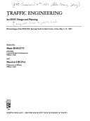 Tapa de Traffic engineering for ISDN design and planning