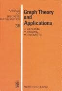 Tapa de Graph Theory and Applications (Annals of discrete mathematics)