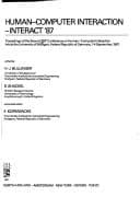 Tapa de Human Computer Interaction-Interact '87