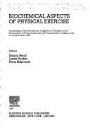 Tapa de Biochemical aspects of physical exercise