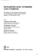 Tapa de Myelodysplastic syndrome and cytokines