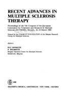 Tapa de Recent advances in multiple sclerosis therapy
