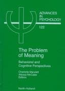 Tapa de The problem of meaning