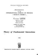 Tapa de Theory of fundamental interactions