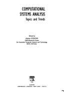 Tapa de Computational systems analysis
