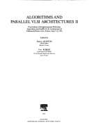 Tapa de Algorithms and Parallel Vlsi Architectures II: Proceedings of the International Workshop Algorithms and Parallel Vlsi Architectures II