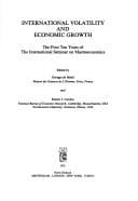 Tapa de International Volatility and Economic Growth