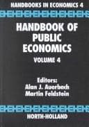 Tapa de Handbook of Public Economics (Handbooks in economics)