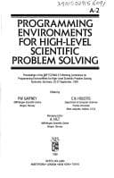 Tapa de Programming environments for high-level scientific problem solving