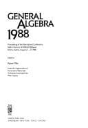 Tapa de General algebra 1988