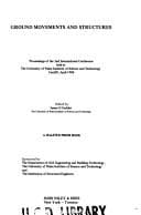 Tapa de Ground movements and structures