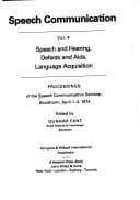 Tapa de Speech Communication
