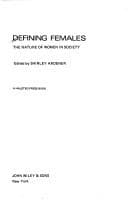 Tapa de Defining females