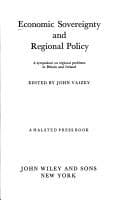 Tapa de Economic sovereignty and regional policy