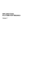Tapa de New directions in attribution research
