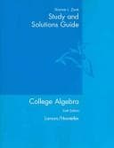 Tapa de College Algebra, 6th edition (Study and Solutions Guide)