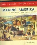 Tapa de Making America: A History of the United States, Volume Two
