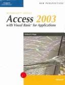 Tapa de New Perspectives on Microsoft Office Access 2003 with VBA, Advanced (New Perspectives)