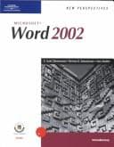 Tapa de New perspectives on Microsoft Word 2002