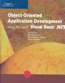 Tapa de Object-Oriented Application Development Using Microsoft Visual Basic .NET (Programming)