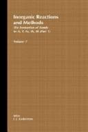 Tapa de Inorganic Reactions and Methods, The Formation of Bonds to N,P,As,Sb,Bi (Part 1) (Inorganic Reactions and Methods)