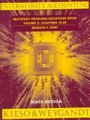 Tapa de Self-Study Problems/Solutions to Accompany Intermediate Accounting (Volume 2. Chapters 15-25)