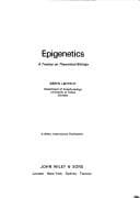 Tapa de Epigenetics; a treatise on theoretical biology