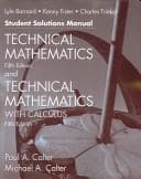 Tapa de Technical Mathematics with Calculus, Fifth Edition and Technical Mathematics, Fifth Edition Student Solutions Manual
