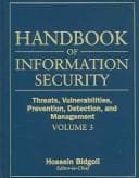 Tapa de Handbook of information security