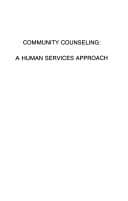 Tapa de Community counseling