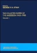 Tapa de The collected papers of T.W. Anderson, 1943-1985