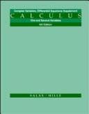 Tapa de Calculus One and Several Variables