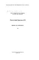 Tapa de Power in Indo China since 1975