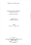 Tapa de Third United Nations Conference on the Law of the Sea, resumed ninth session, Geneva, 28 July - 29 August, 1980
