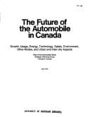 Tapa de The future of the automoible in Canada