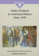 Tapa de Major Problems in American History Since 1945