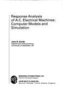 Tapa de Response Analysis of A.C. Electrical Machines